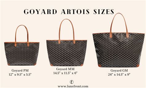 goyard sizing|goyard size pm or gm.